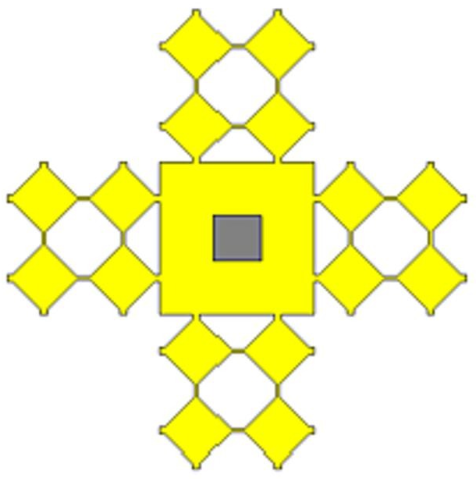 Flexible kirigami with local cylindrical shell design for stretchable microstrip antenna